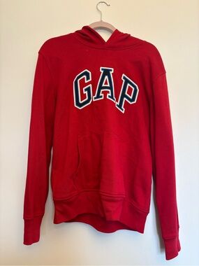 GAP Red Logo Hooded Sweatshirt